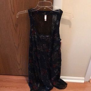 Dark blue no sleeve dress